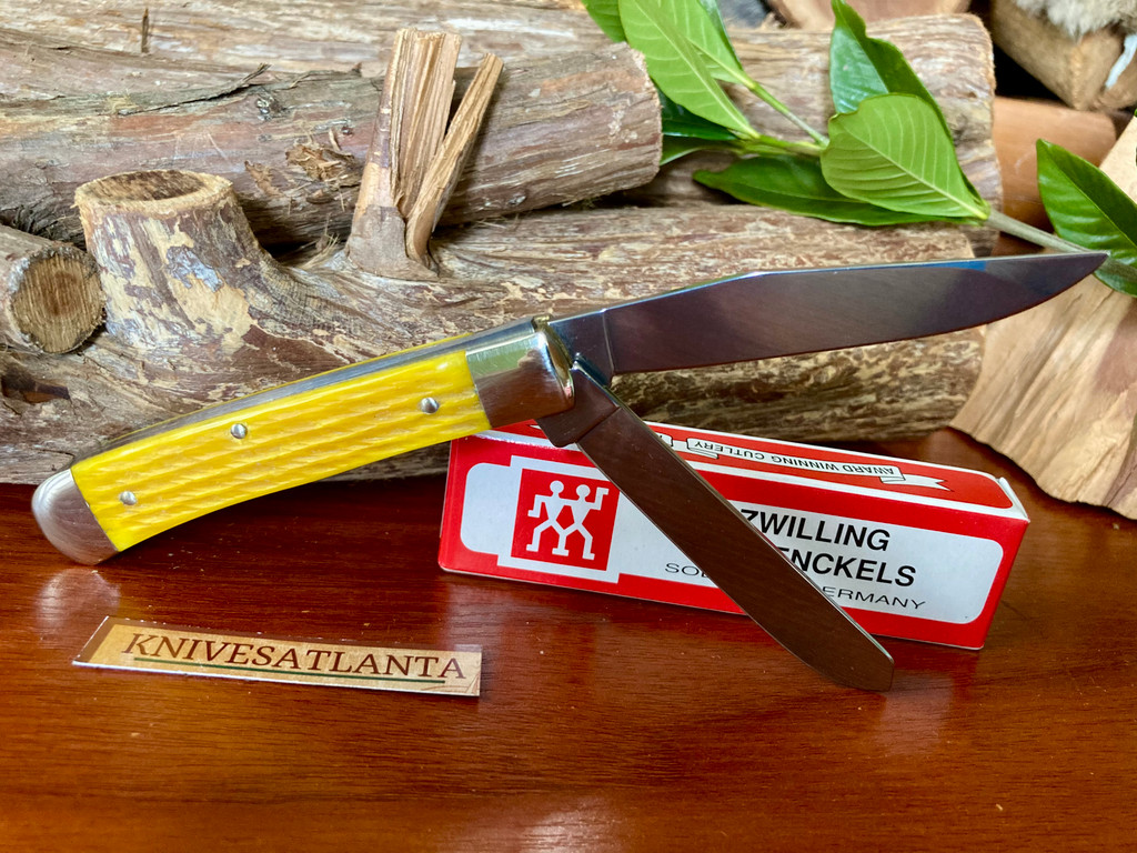  Zwilling J.A. Henckels HK-0005-YB Yellow Bone Trapper ~ Vintage