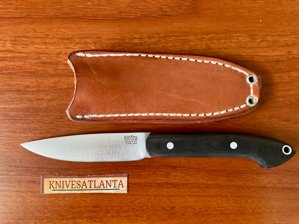 Bark River Bird & Trout ~CPM 154 ~ Black Canvas Micarta Matte ~ 2022