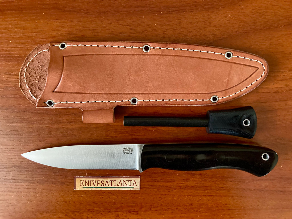 Bark River Aurora ~ Black Linen Micarta ~ CPM 3V ~Matching