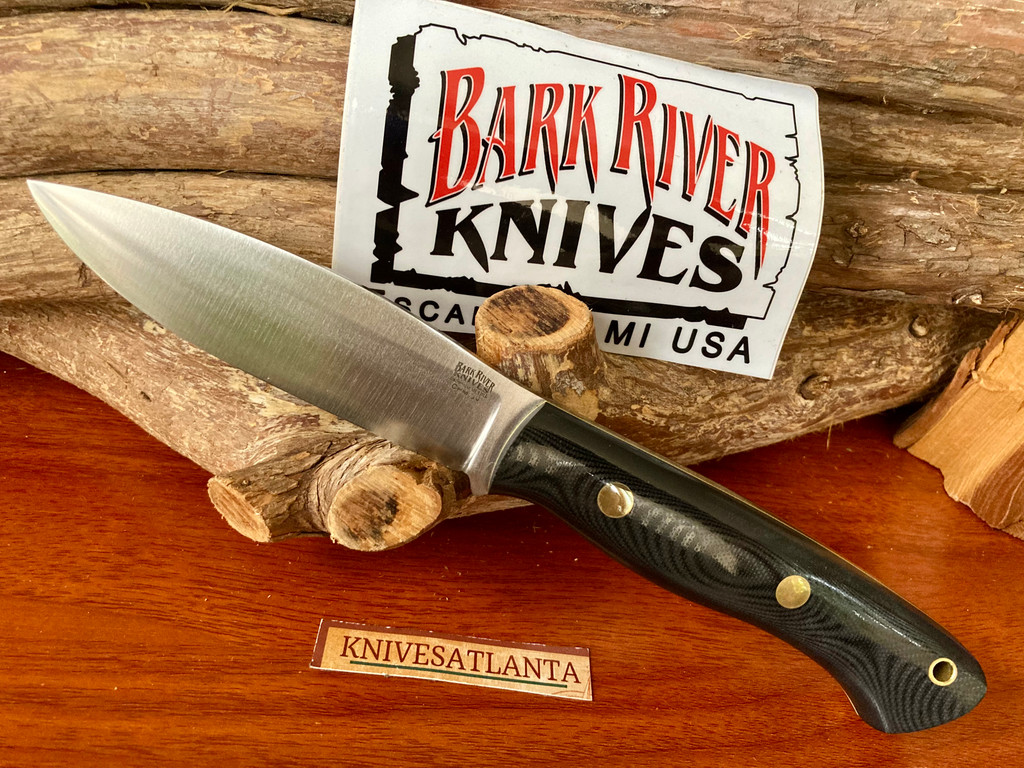 Bark River Tundra Limited Edition ~ Black Canvas Micarta ~ Gold Liner ~ Firesteel ~ 2020