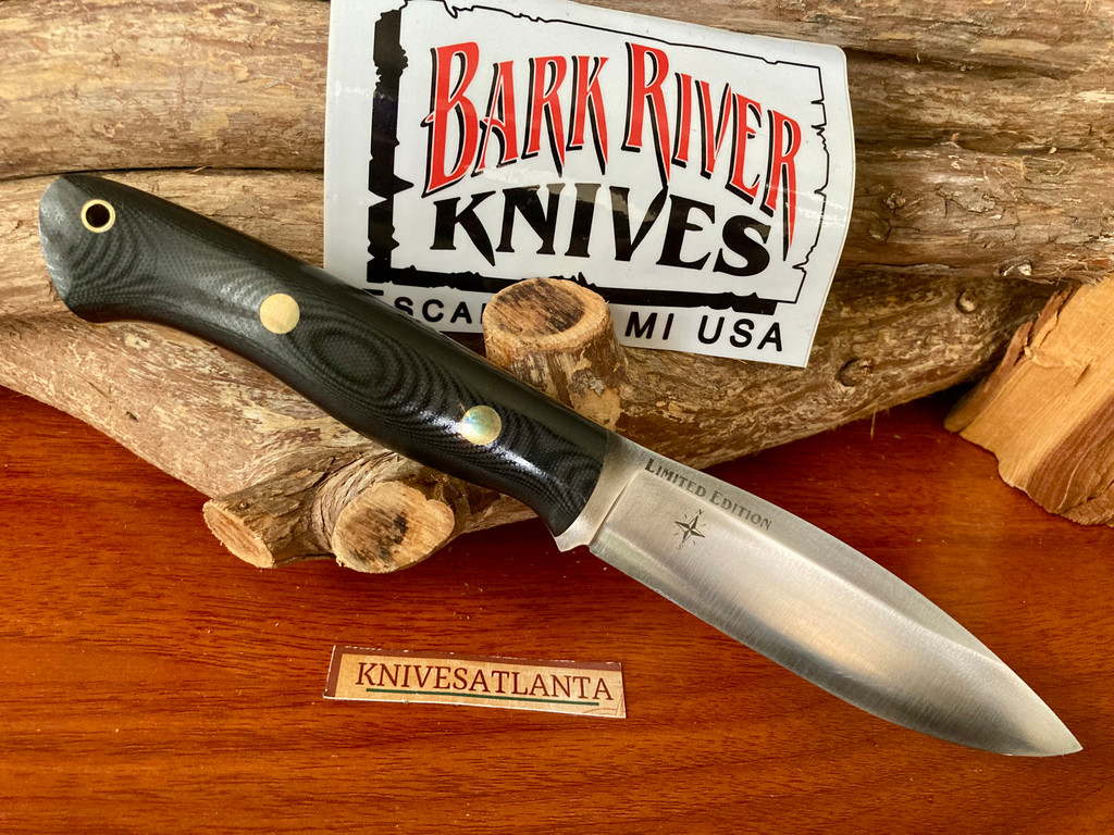 Bark River Tundra Limited Edition ~ Black Canvas Micarta ~ Gold Liner ~ Firesteel ~ 2020