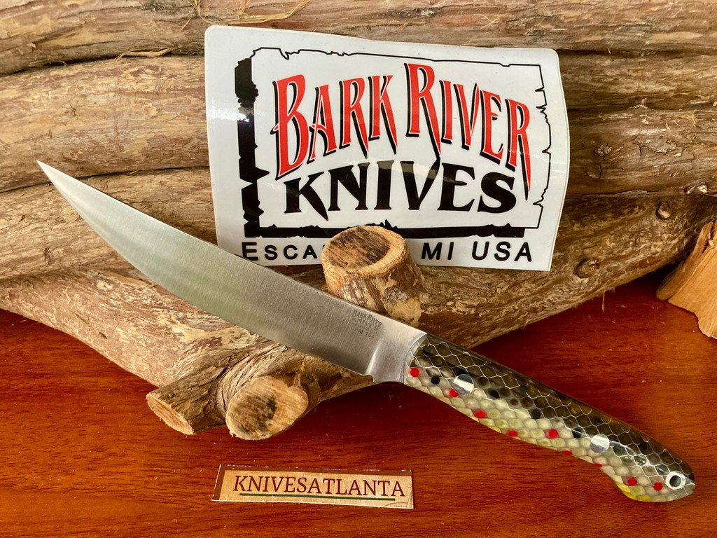 Bark River Knives Mini Kalahari Sportsman ~  Brown Trout ~CPM-154