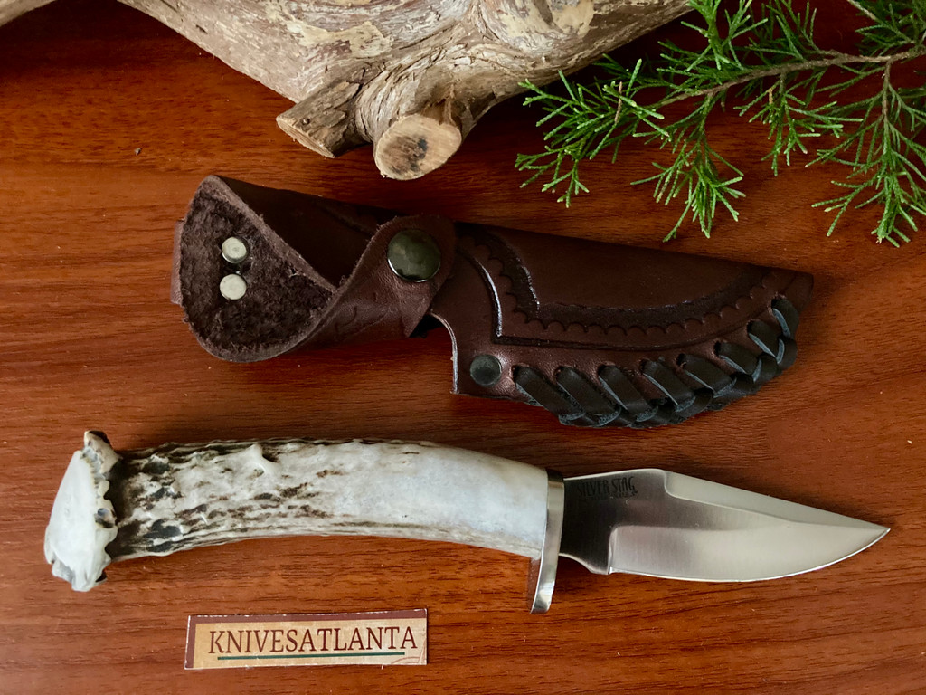 Silver Stag Bird and Trout (SS-BT40) Semi-Custom Hunting Knife 