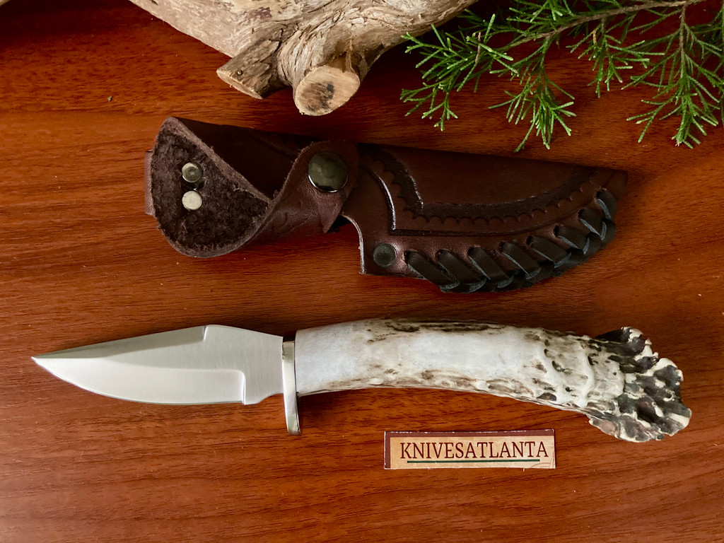 Silver Stag Bird and Trout (SS-BT40) Semi-Custom Hunting Knife 