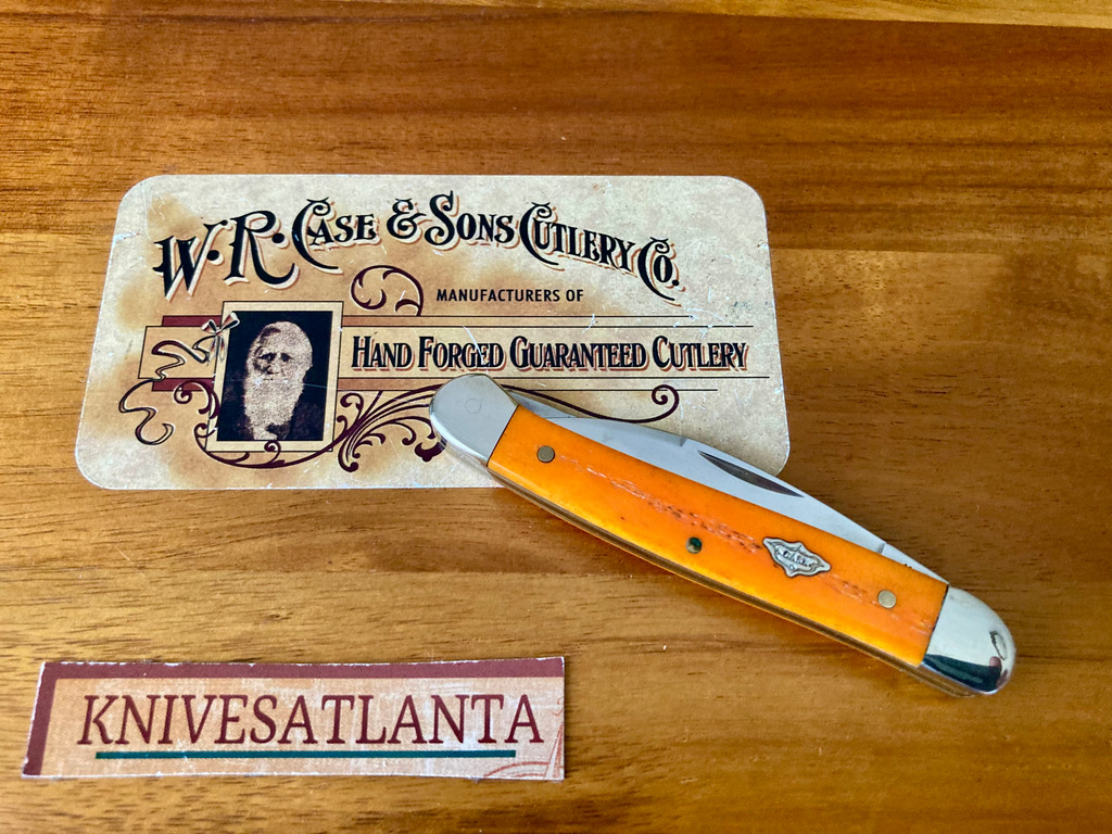 Case Smooth Persimmon Orange Bone Mini Copperhead ~ 12035 ~ 2018 