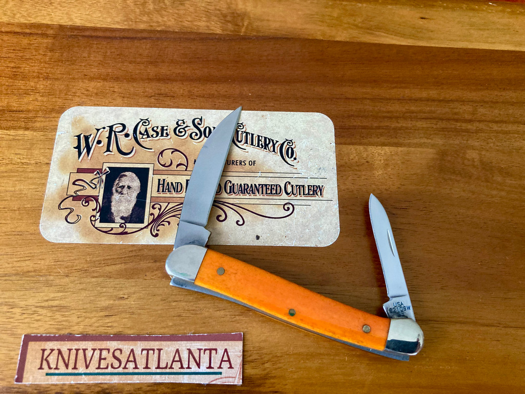 Case Smooth Persimmon Orange Bone Mini Copperhead ~ 12035 ~ 2018 