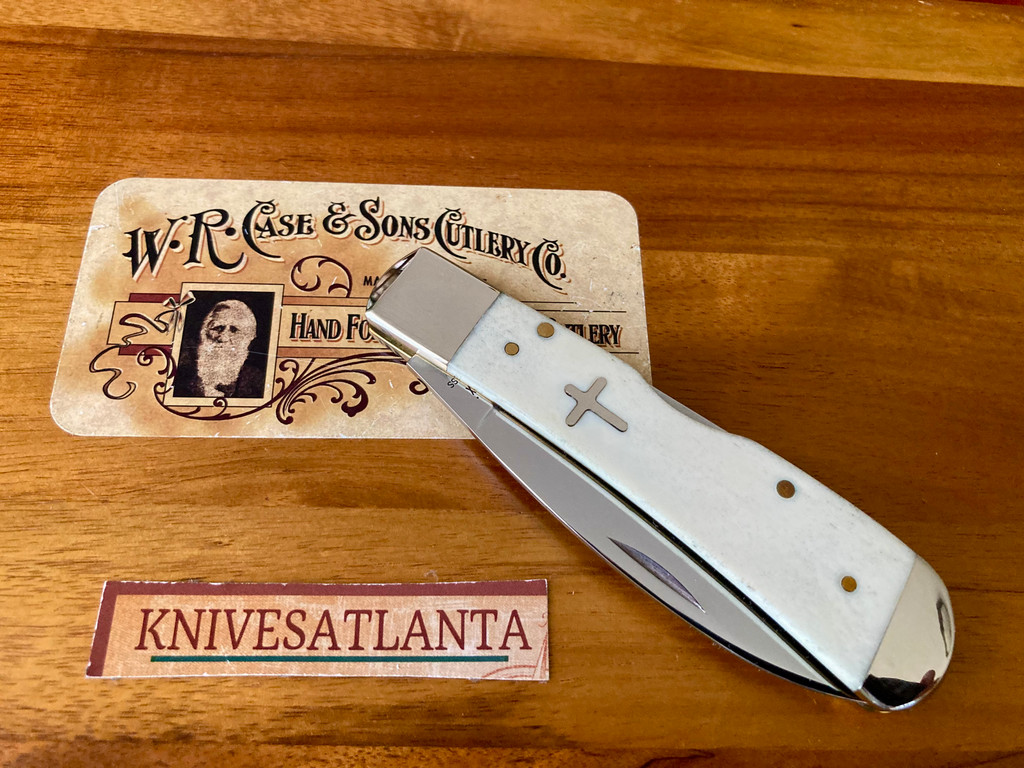  Case Tribal Lock ~  Natural Smooth Bone ~  Cross Shield ~ 2021 