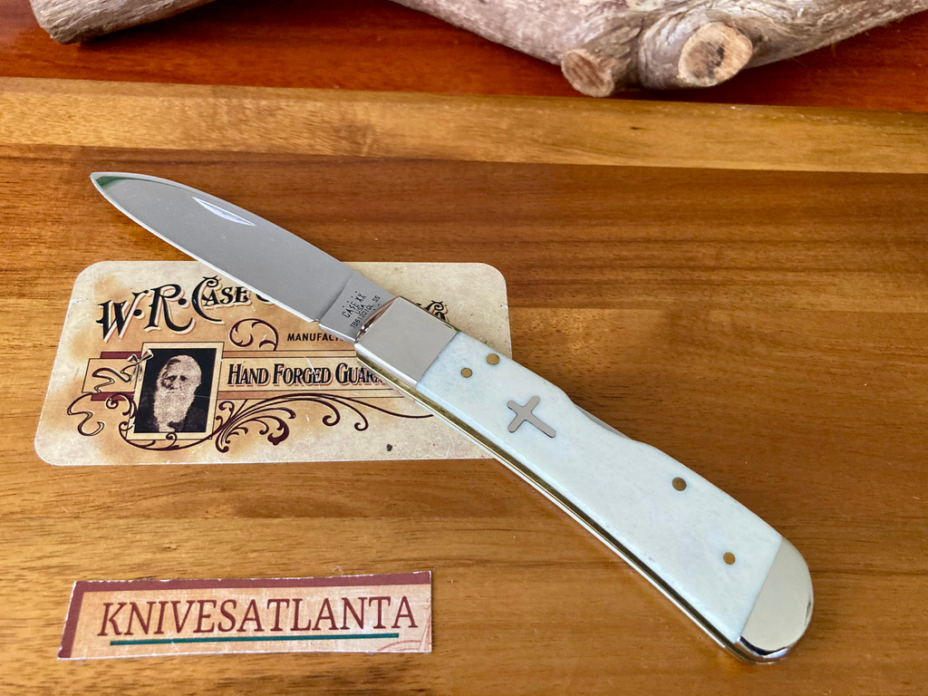  Case Tribal Lock ~  Natural Smooth Bone ~  Cross Shield ~ 2021 