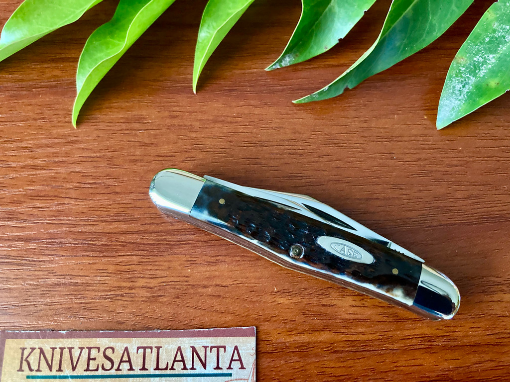  Case XX 6308 Jigged Bone Split Back Whittler ~ Vintage 1980