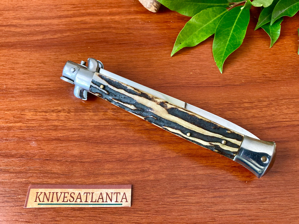 Frank Beltrame 11-inch Italian Stiletto Automatic Knife (Switchblade) ~ Vintage   late 1960s - 1980s