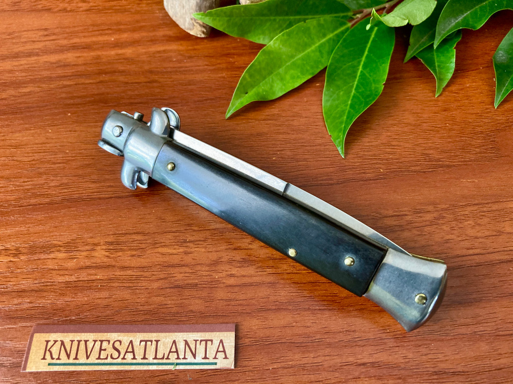 Frank B. (Frank Beltrame) 9" Bayonet Swivel Bolster Horn Stiletto ~