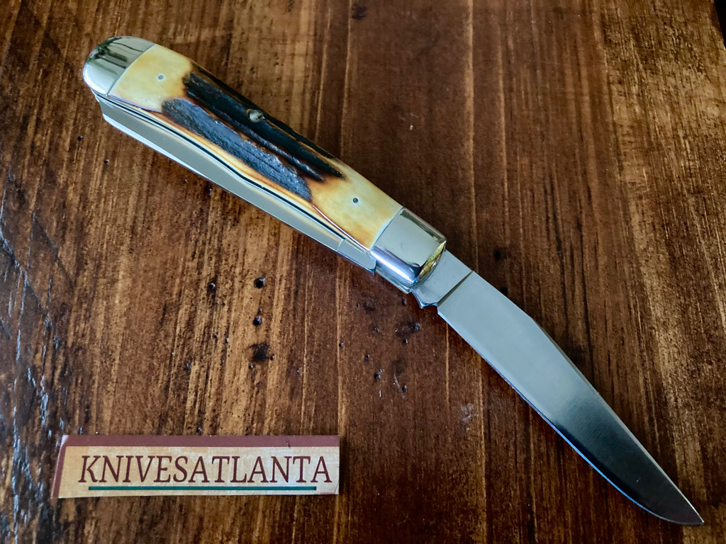 Case XX 5254 SSP Blue Scroll Trapper ~ Vintage 1977