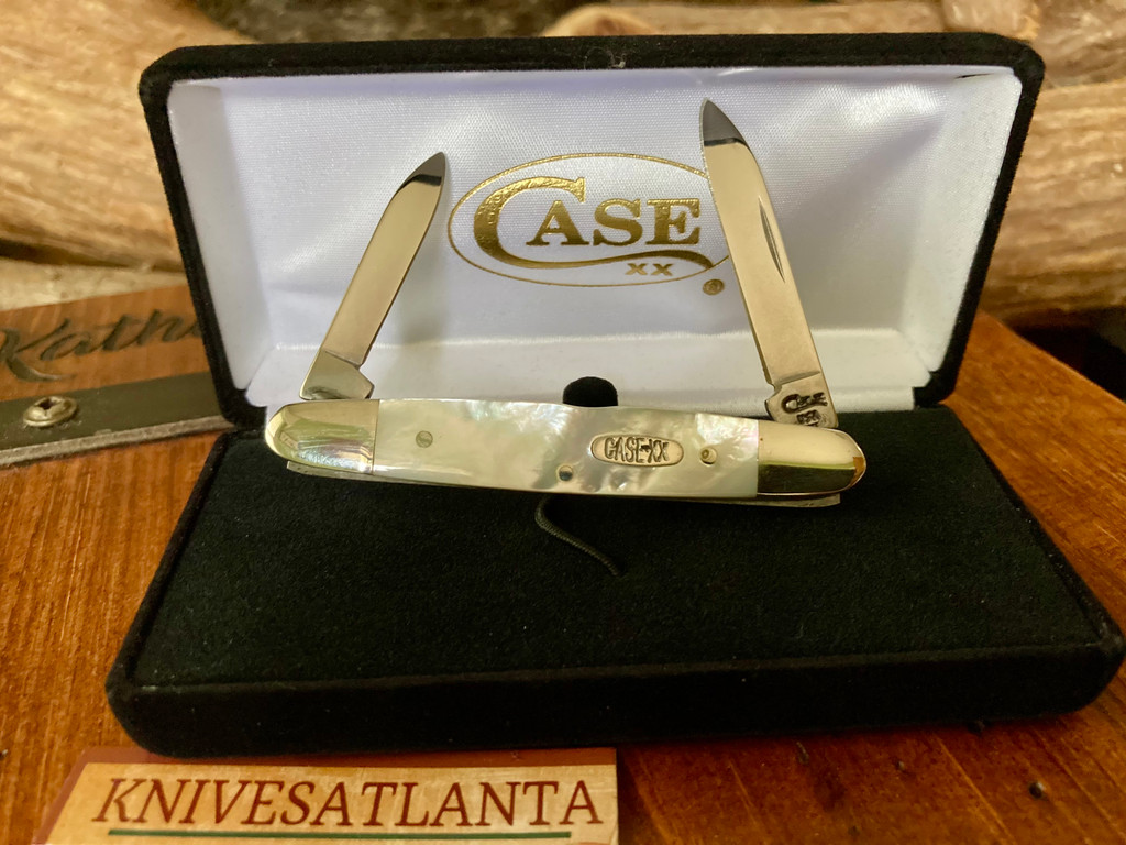Case XX 08263 SS "Eisenhower"  Equal-End Pen Knife ~ Mother of Pearl ~ Vintage 1997