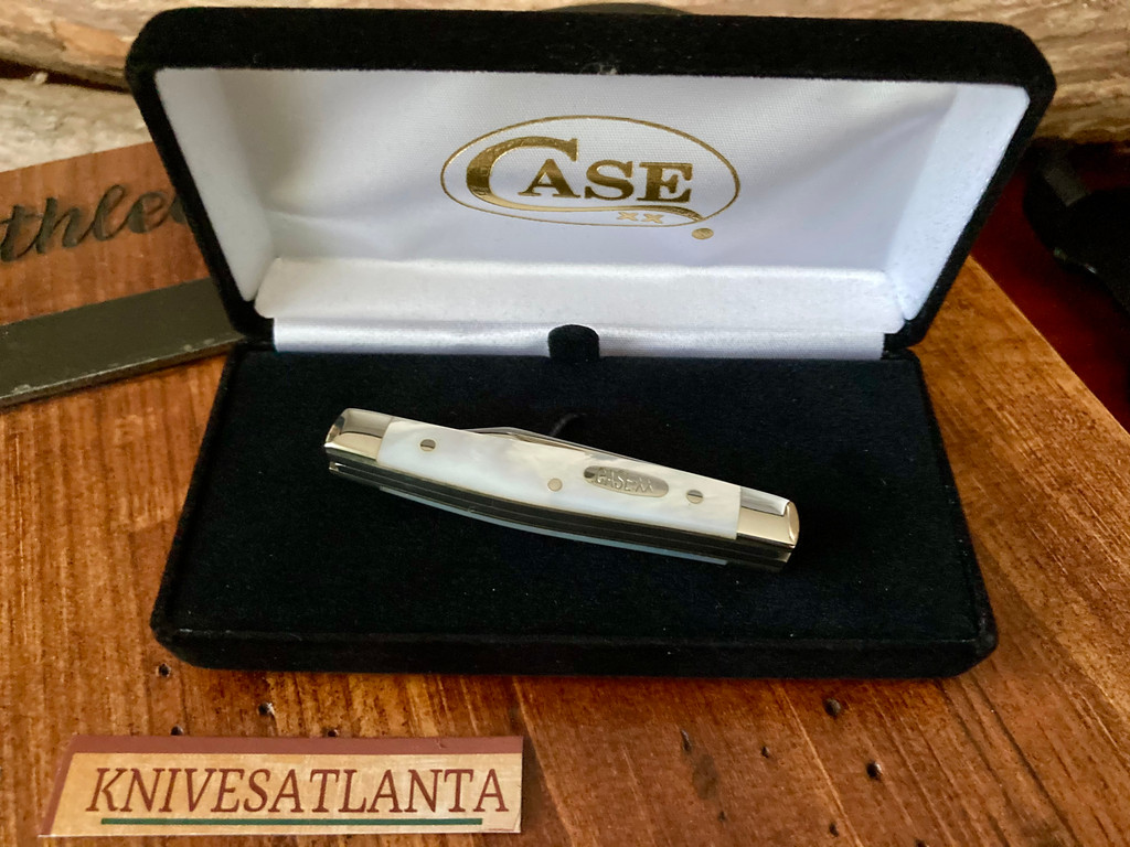 Case XX 8233 SS Pen Knife with Scissors - Mother of Pearl ~ Vintage 1998