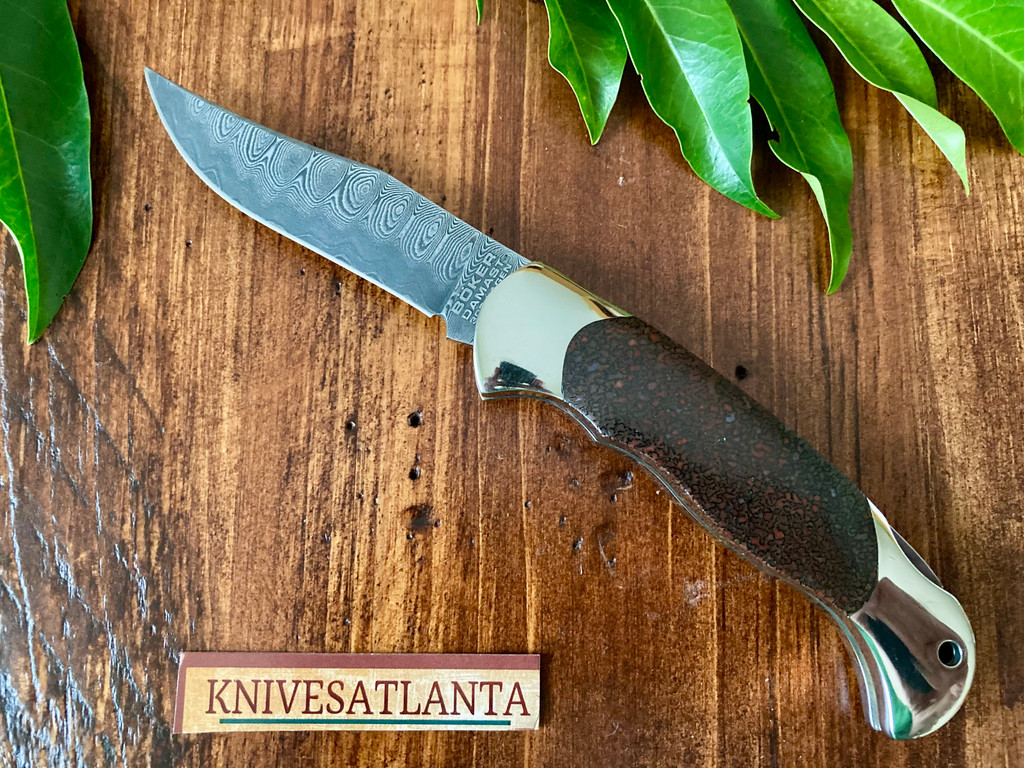  Boker Scout Dino Damascus I ~ Vintage 2014 