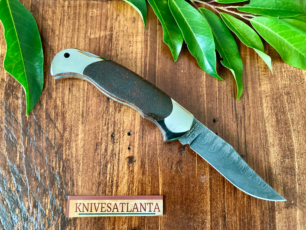  Boker Scout Dino Damascus I ~ Vintage 2014 