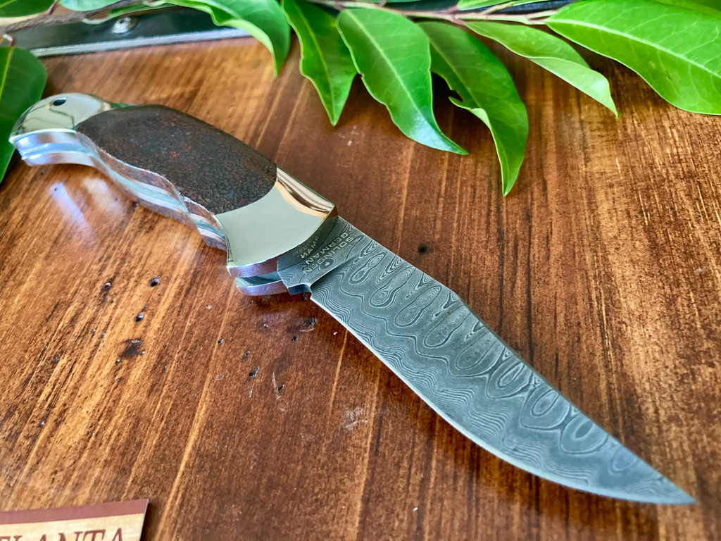  Boker Scout Dino Damascus I ~ Vintage 2014 