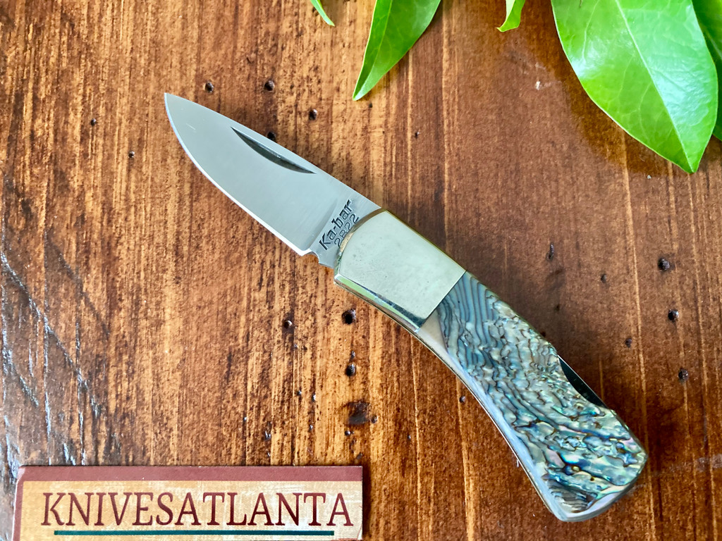KA-BAR 2822 Abalone / MOP Lockback ~ Vintage 1970`s - 80`s