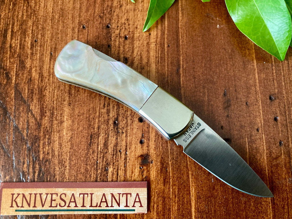 KA-BAR 2822 Abalone / MOP Lockback ~ Vintage 1970`s - 80`s