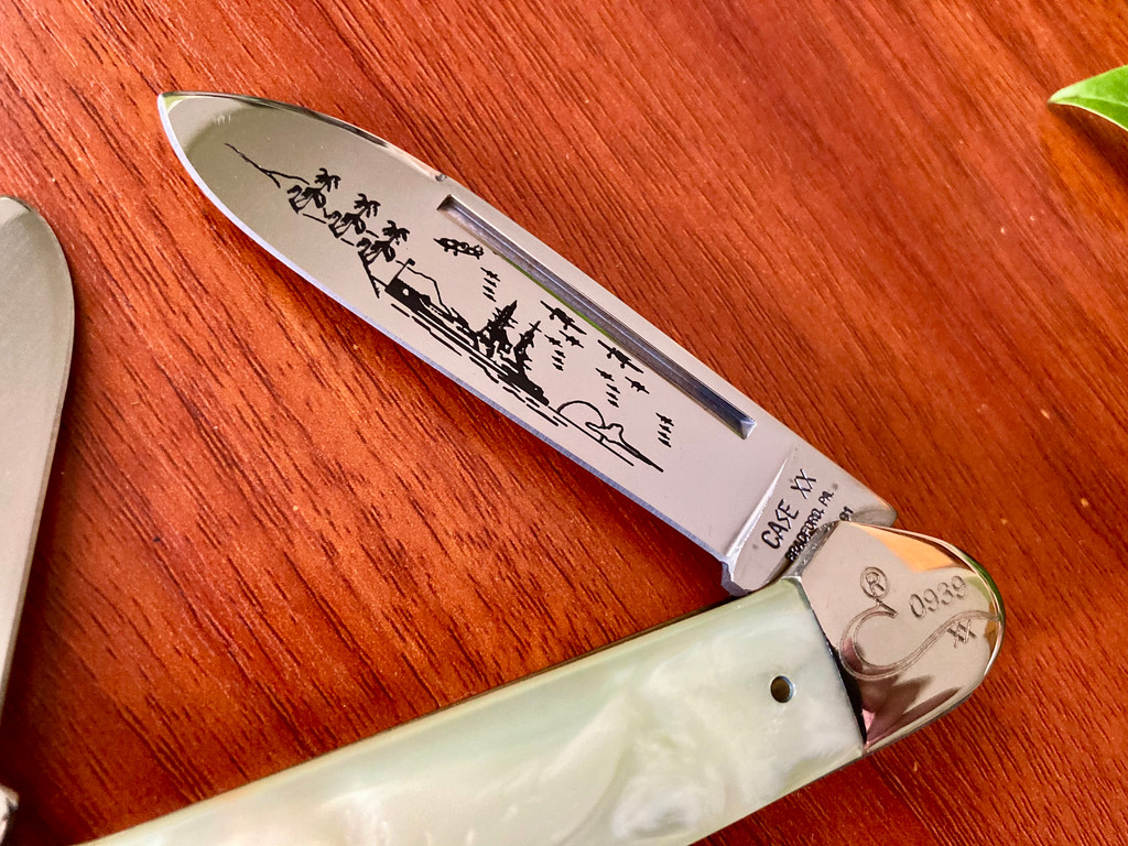   Case XX Pearl Harbor Remembrance Gunboat Canoe Knife ~ Vintage 1991