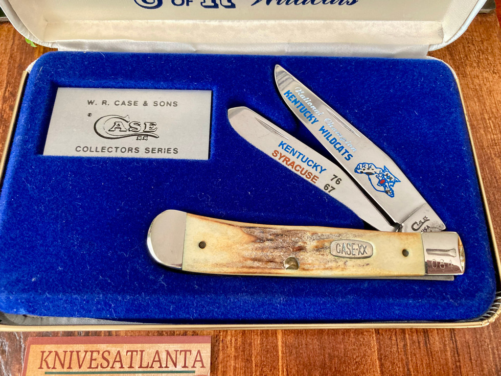 Case XX Stag Trapper  Commemorative ~  University of Kentucky Wildcats National Championship ~ 1996