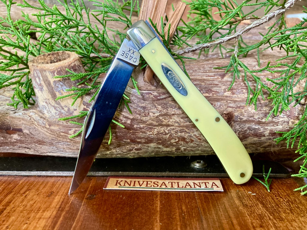 Case Slimline Trapper 31048 Yellow Synthetic Vintage 1940 -64 ~