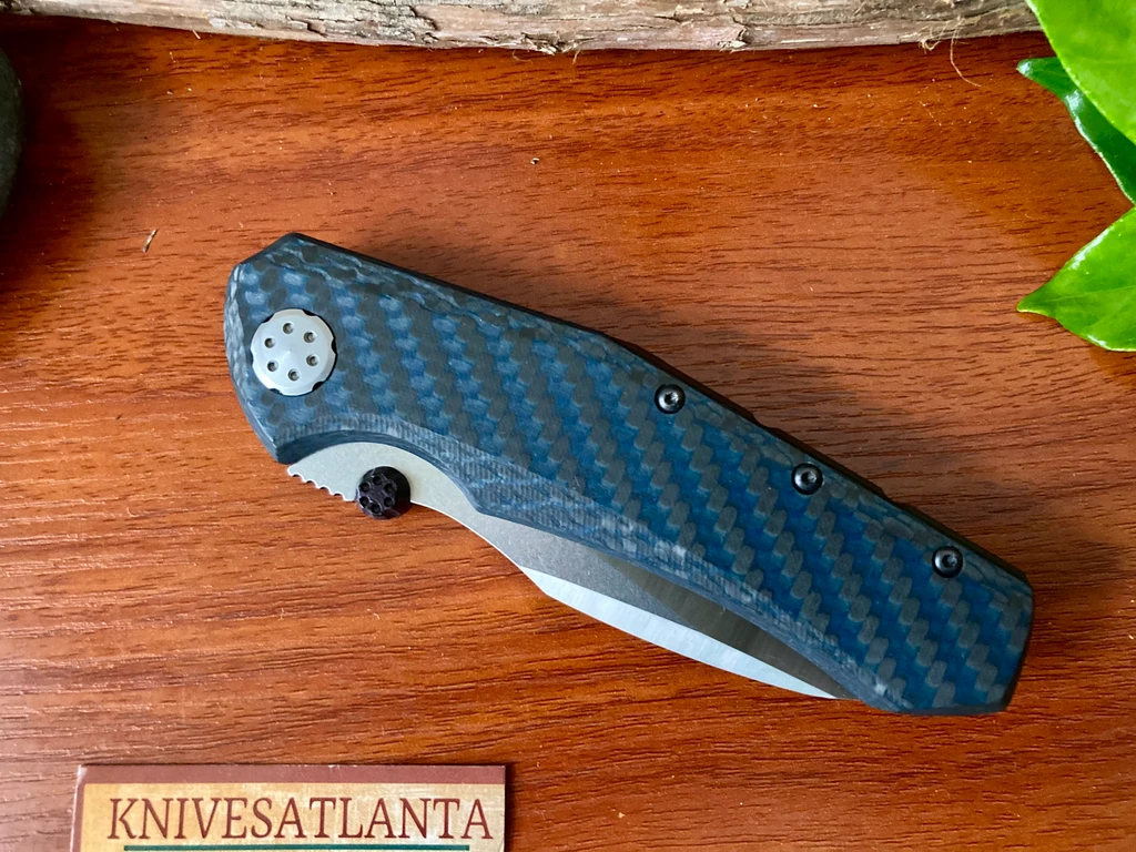 Zero Tolerance 0850 Blue Carbon Fiber ~  Sinkevich / Rexford Design ~ 2017