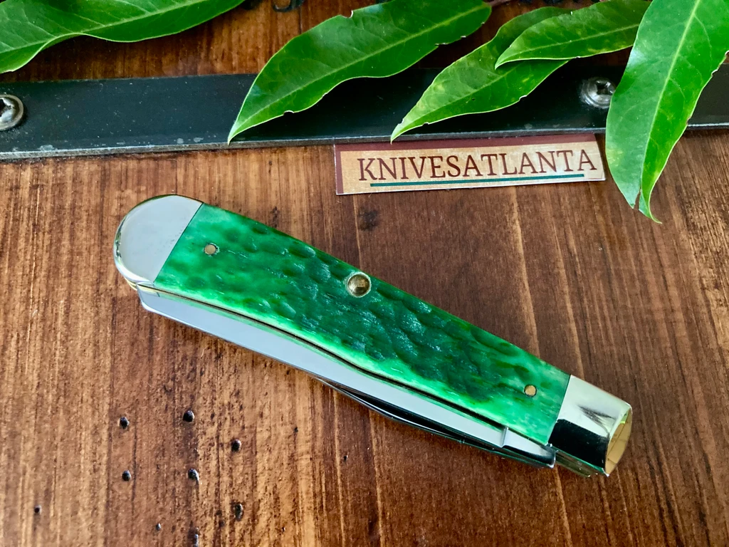  W.R. Case & Sons Christmas Transition Green Bone Trapper ~ 2000