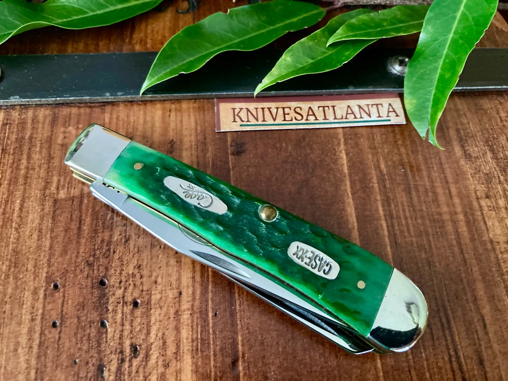  W.R. Case & Sons Christmas Transition Green Bone Trapper ~ 2000