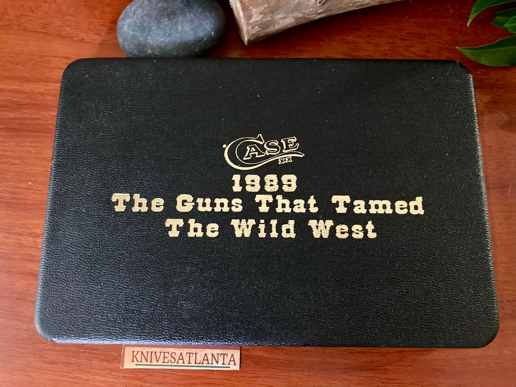 Case XX "The Guns That Tamed The Wild West" Stag Gunstock Set ~ Vintage 1989