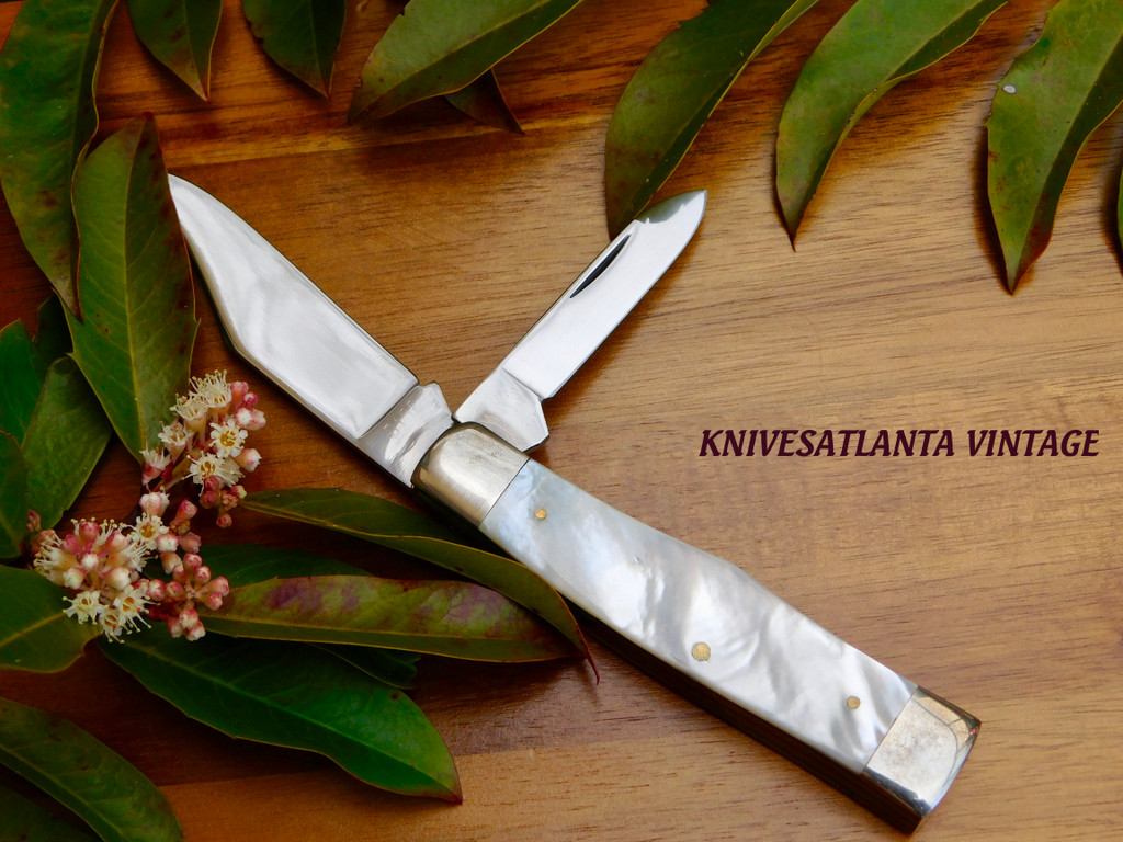 KA Bar Gunstock Mother of Pearl  Vintage