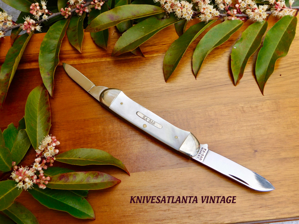 Ka Bar Canoe Mother of Pearl  Vintage