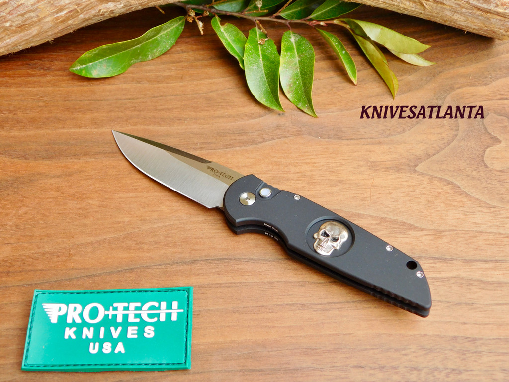 Pro-Tech Tactical Response TR-3 Knife Sterling Silver Skull TR-3.71