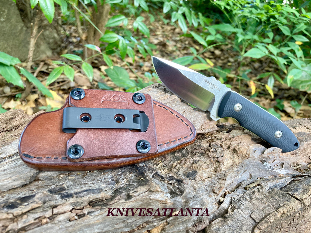 Protech SBR Fixed Blade w/ Chattannooga Leather