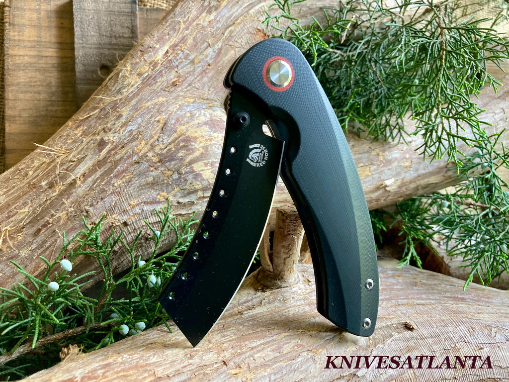 Red Horse Knives Hell Razor P series Black G10 PVD BLACK Blade