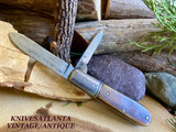 Schrade Cut. Co. Walden NY Bone 2 Blade Barlow Knife c.1904-1946