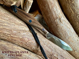 Grohmann #2 Trout & Bird Knife  ~ 4" ~  Rosewood Handles ~ Vintage