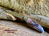 Case Pocket Hunter Knife 14074 - Limited Edition XIV - Cabernet Bone ~ Vintage