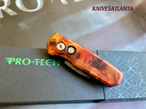 ProTech Runt 5 Automatic "Del Fuego" (1.9" Damascus) R5301-DF DAMA