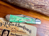 Case Mini CopperLock Smooth Green Appaloosa Bone ~ Vintage