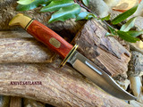  Buck 119BR Special 75th Anniversary Hunting Knife ~  Cocobolo Dymondwood Handle