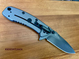 Kershaw 1556Ti Cryo II Assisted Flipper Knife 3.25" Plain Blade, Rick Hinderer Framelock Design