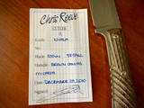 Chris Reeve Nyala Classic Skinner ~ Vintage 2010