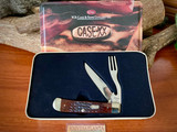 Case XX 6254 Brown Bone Hobo Trapper Folding Pocket Knife With Tin ~ Vintage 1999