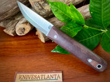 L.T. Wright Knives: Pronghorn 3V - Scandi - Double Red Micarta - Matte