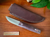 L.T. Wright Knives: Pronghorn 3V - Scandi - Double Red Micarta - Matte