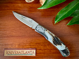 Gerber  Double Bolster Stag Folding Pocket Knife ~ Vintage