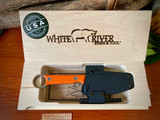 WHITE RIVER KNIVES FIRECRAFT  3.5 PRO ~ ORANGE TEXTURED G10 HANDLE