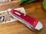 Case Trapper  Dark Red Jigged Bone ~ Vintage 2002