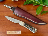 Jerry Snell Custom Knives ~ Stag ~  Bird & Trout